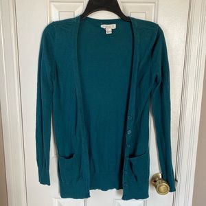 Forever 21 Teal Cardigan